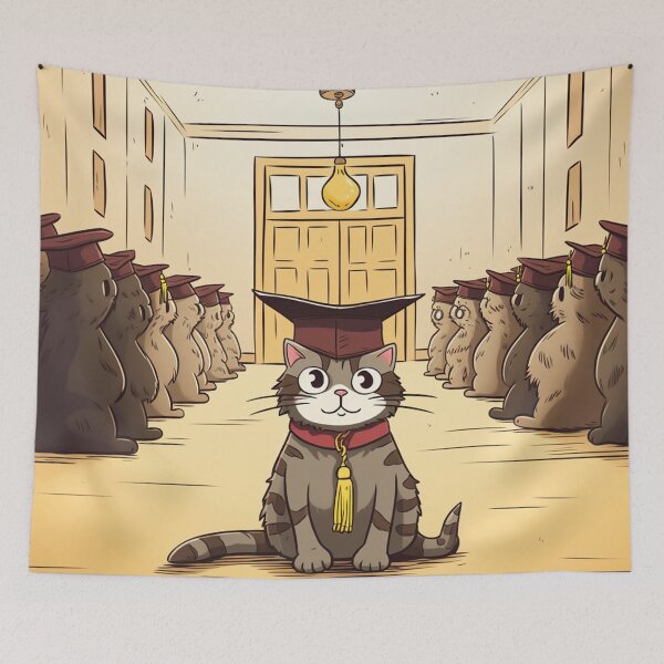 Item preview, cat convocation ceremony  designed and sold by EvelynRuthe.