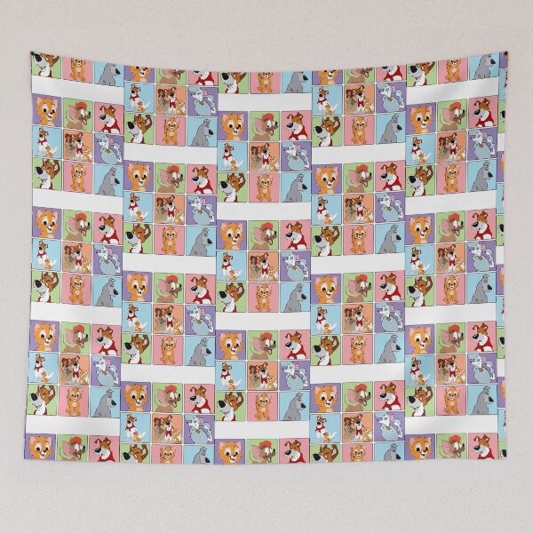 Item preview, Oliver and Dodger multiple squares designed and sold by wiles-wenonza.