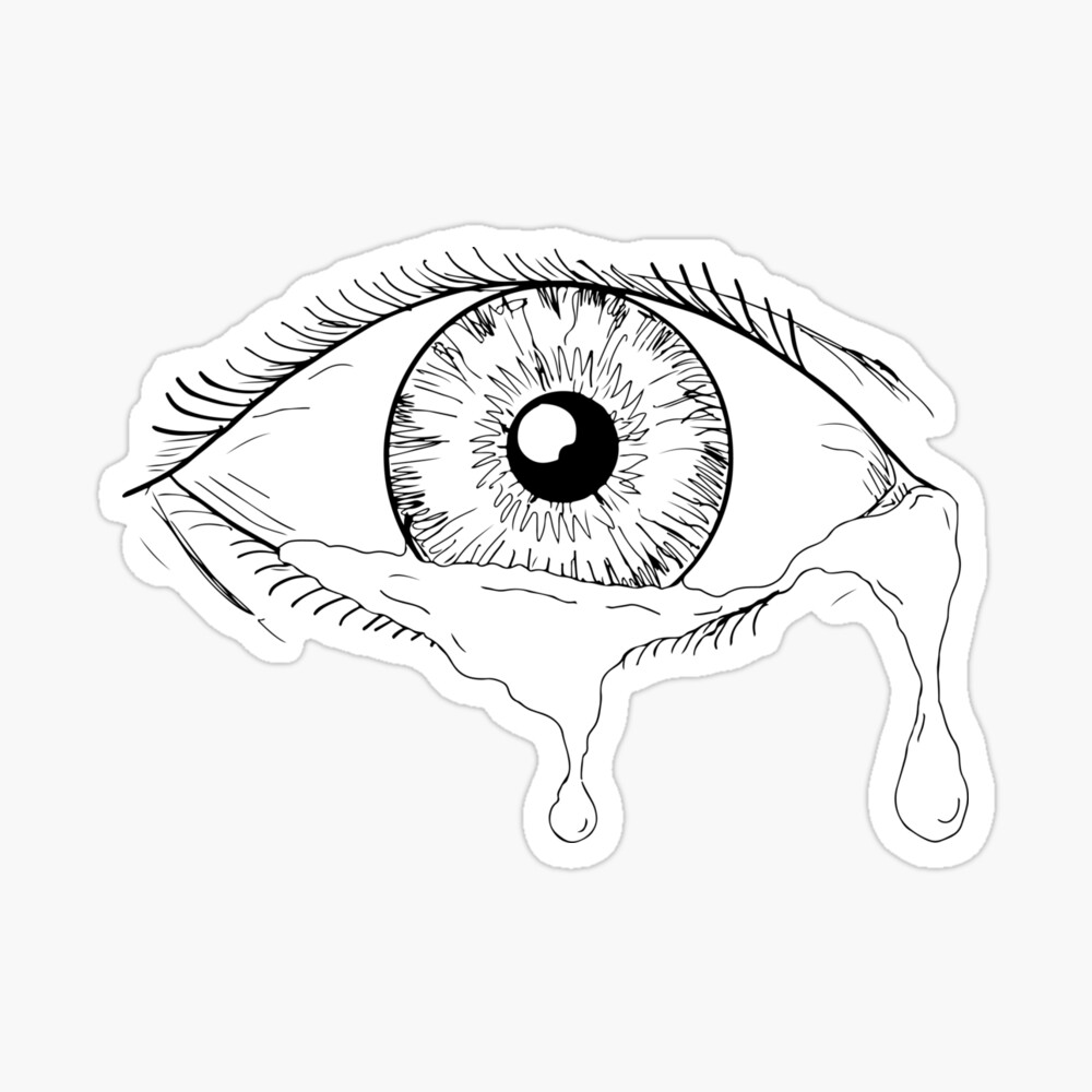 Crying Eye Sketch | TikTok