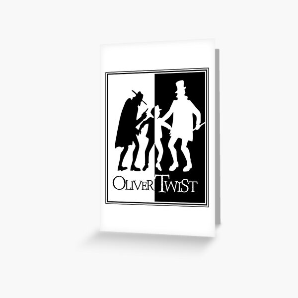 Item preview, OLIVER TWIST  By Charles Dickens Vintage Silhouette Abstract Print designed and sold by wiles-wenonza.