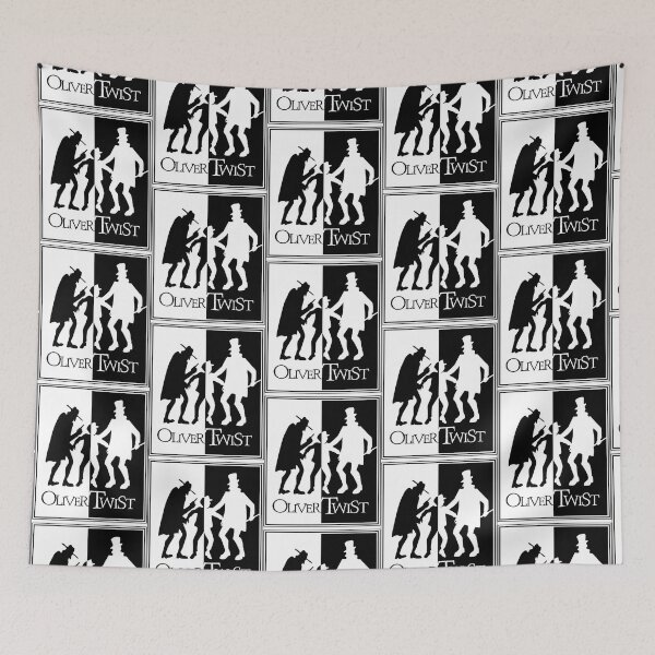 Item preview, OLIVER TWIST  By Charles Dickens Vintage Silhouette Abstract Print designed and sold by wiles-wenonza.