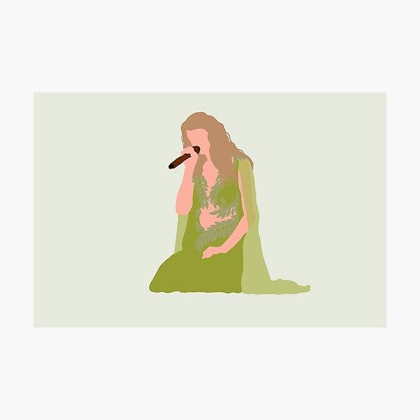 "Taylor Swift Eras Tour green dress folklore evermore " Art Board Print for  Sale by nerfie | Redbubble