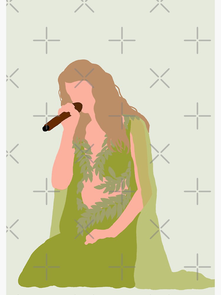 Taylor Swift Eras Tour green dress folklore evermore " Journal for Sale by  nerfie | Redbubble