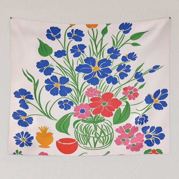 Item preview, Vibrant Floral Artistry: Matisse Cut-Outs Inspired Flower  designed and sold by Tamas Das.