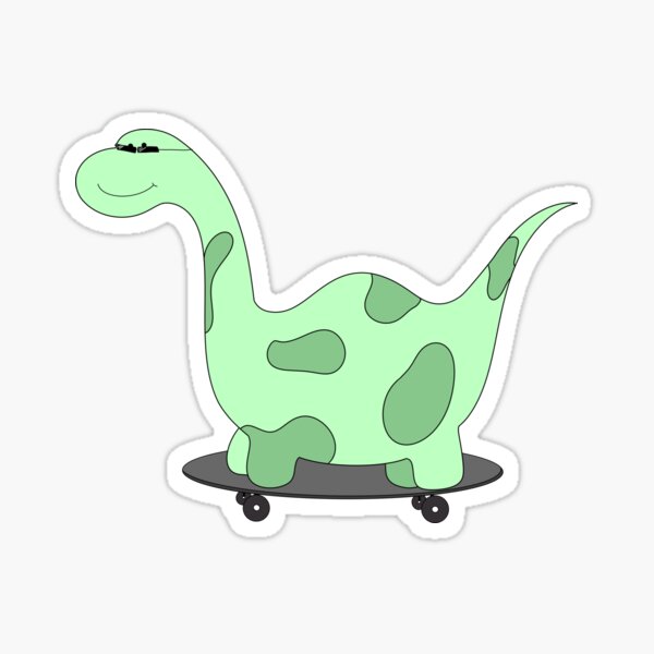 Skateboarding Dino Stickers – Silveraze Co.