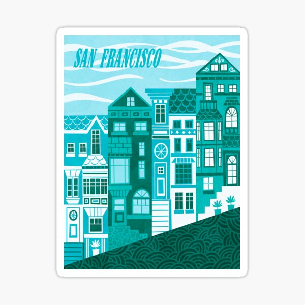 San Francisco (Cool Blues) Sticker