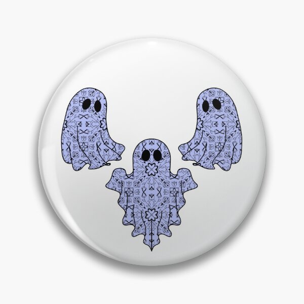 Item preview, Halloween Ghost Native Ojibwe Floral by Niibidoon designed and sold by Niibidoon.