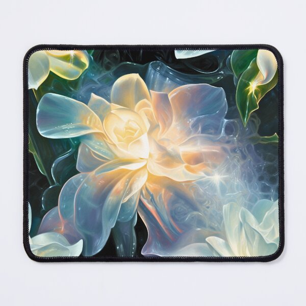 Item preview, White Translucent Gardenia Flowers designed and sold by ShakaLife.org.