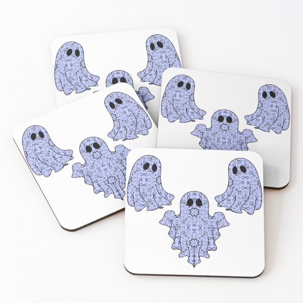Item preview, Halloween Ghost Native Ojibwe Floral by Niibidoon designed and sold by Niibidoon.