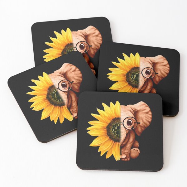 Item preview, Love Elephan  I Realy Love Elephant Hippie Sunflower     designed and sold by RachelHanover.
