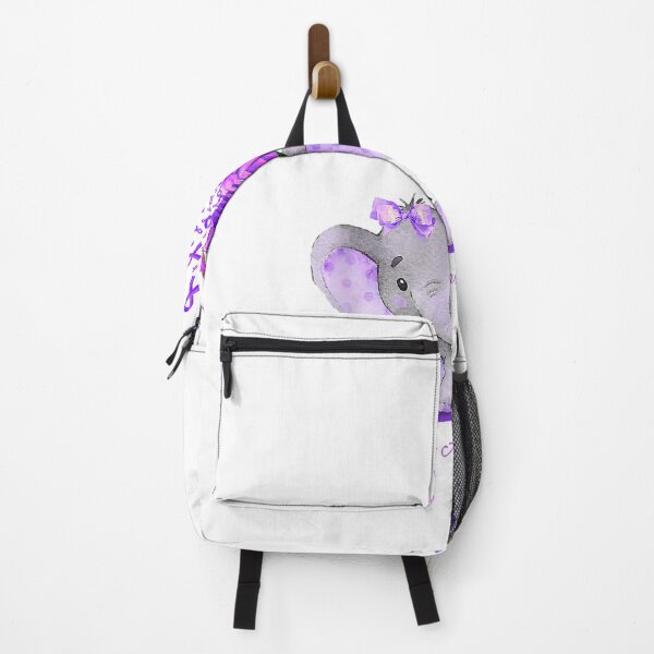 Item preview, LUPUS AWARENESS Cute Elephant Sunflower Purple Ribbon Gift  designed and sold by RachelHanover.