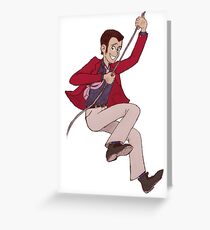 Red Jacket Lupin III Greeting Card
