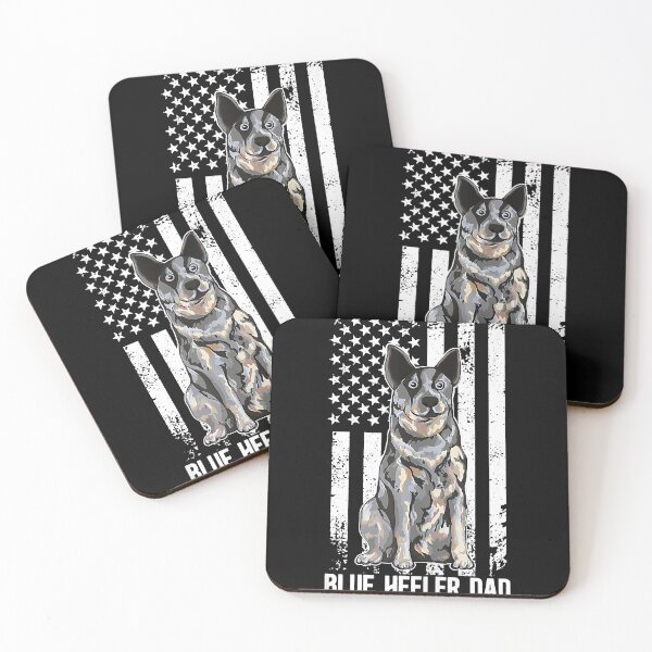 Item preview, Mens Blue Heeler Dad US Flag Blue Heeler Owner Blue Heeler Dog   designed and sold by RachelHanover.