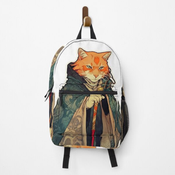 Item preview, Art Nouveau Cat Wizard Magician designed and sold by entwithanaxe.