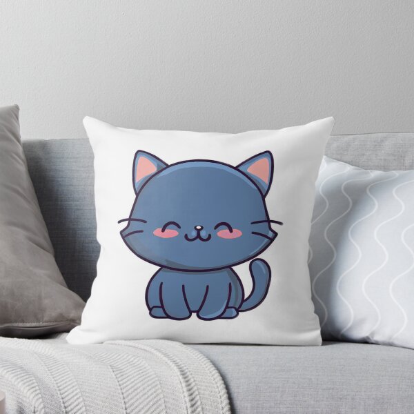 Item preview, Pretty Blue Kitty designed and sold by CozyShoresArt.