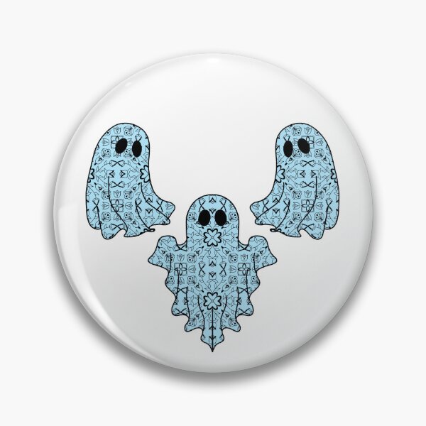 Item preview, Halloween Ghost Native Ojibwe Floral by Niibidoon designed and sold by Niibidoon.