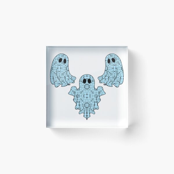 Item preview, Halloween Ghost Native Ojibwe Floral by Niibidoon designed and sold by Niibidoon.