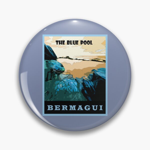 Item preview, The Blue Pool Bermagui retro style designed and sold by Brett Thompson.