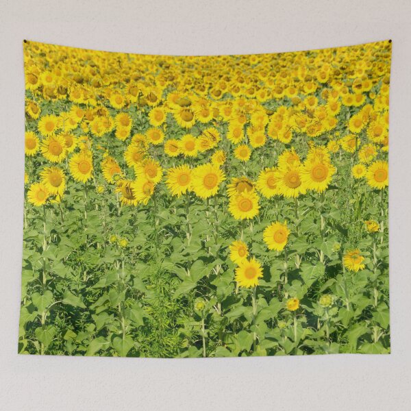 Item preview, Happy Summery Field of Sunflowers designed and sold by Georgia Mizuleva.