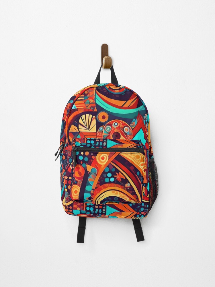 Thumbnail 1 of 3, Backpack, Dynamic Abstract Patterns designed and sold by Aarakaruturi.