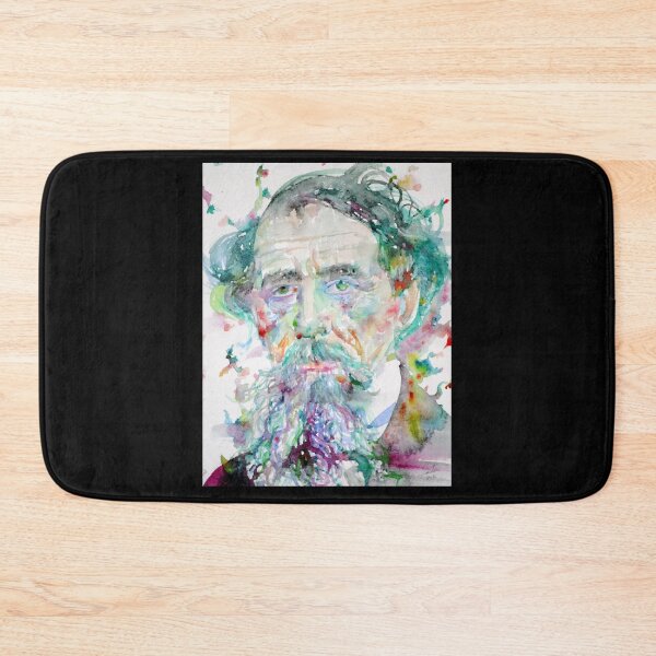 Item preview, CHARLES DICKENS - watercolor portrait.4 designed and sold by garibay-wendiex.