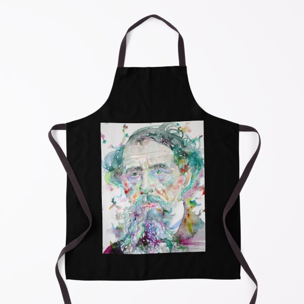 Item preview, CHARLES DICKENS - watercolor portrait.4 designed and sold by garibay-wendiex.