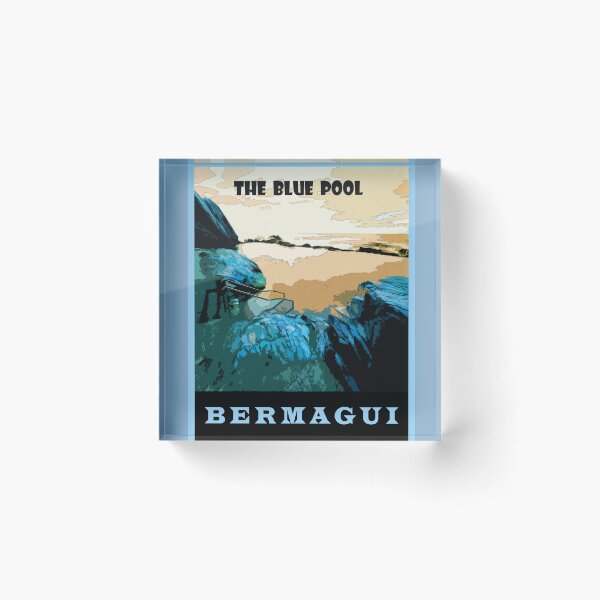 Item preview, The Blue Pool Bermagui retro style designed and sold by Brett Thompson.