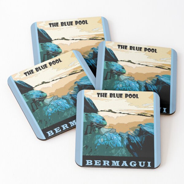 Item preview, The Blue Pool Bermagui retro style designed and sold by Brett Thompson.