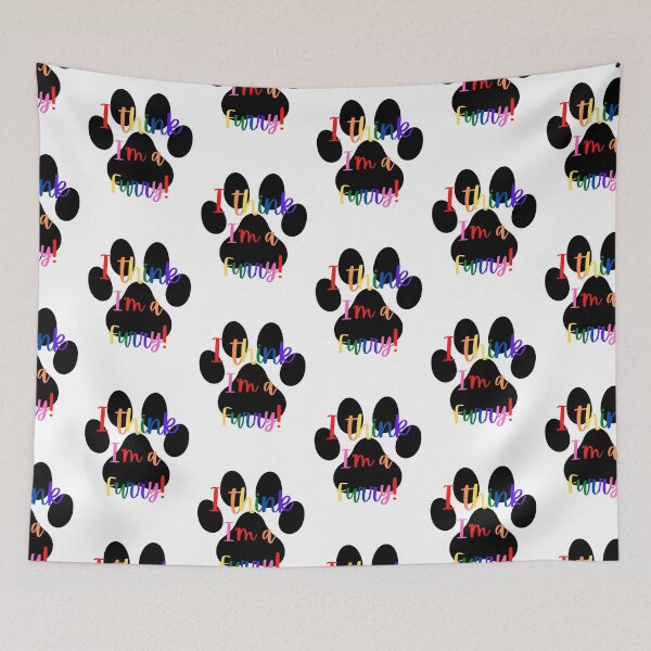 Item preview, I Think I_amp_39_m a Furry! Graphic - GayRainbow designed and sold by busch-delaine.