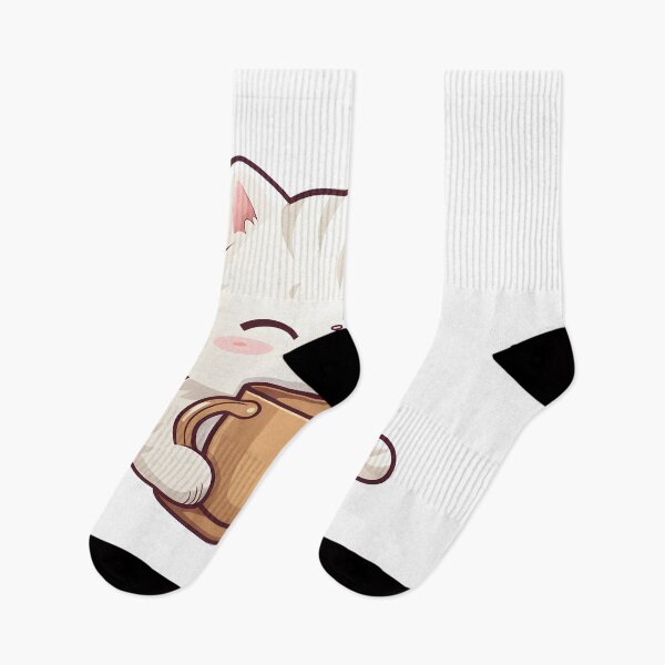 Item preview, Cat Drinking Coffee designed and sold by meeshkaart.