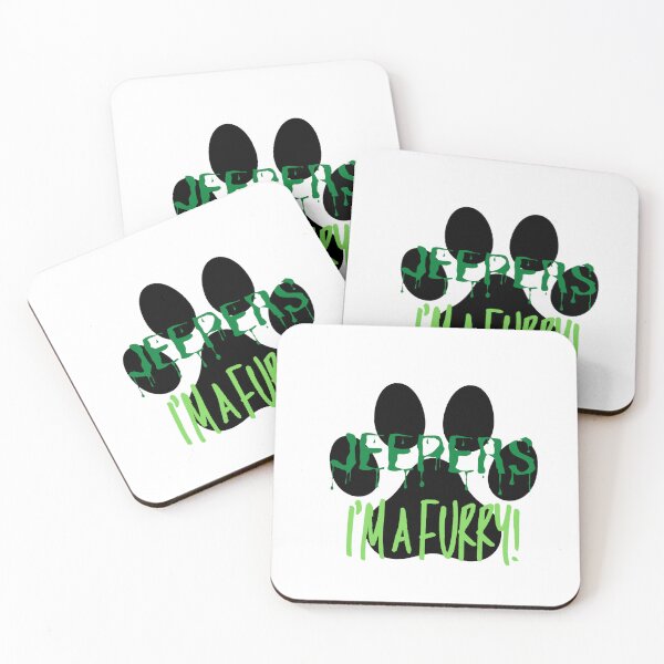 Item preview, Jeepers I_amp_39_m a Furry! Graphic - Green designed and sold by busch-delaine.