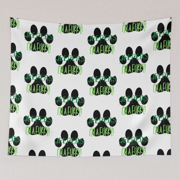 Item preview, Jeepers I_amp_39_m a Furry! Graphic - Green designed and sold by busch-delaine.