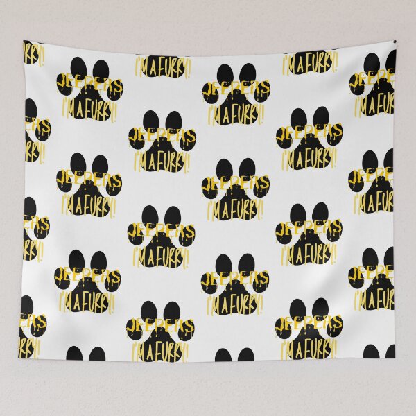 Item preview, Jeepers I_amp_39_m a Furry! Graphic - Yellow designed and sold by busch-delaine.