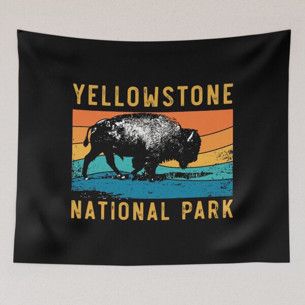 Item preview, Vintage Yellowstone National Park Gifts Usa Bison Buffalo Classic  designed and sold by PierrLeger.