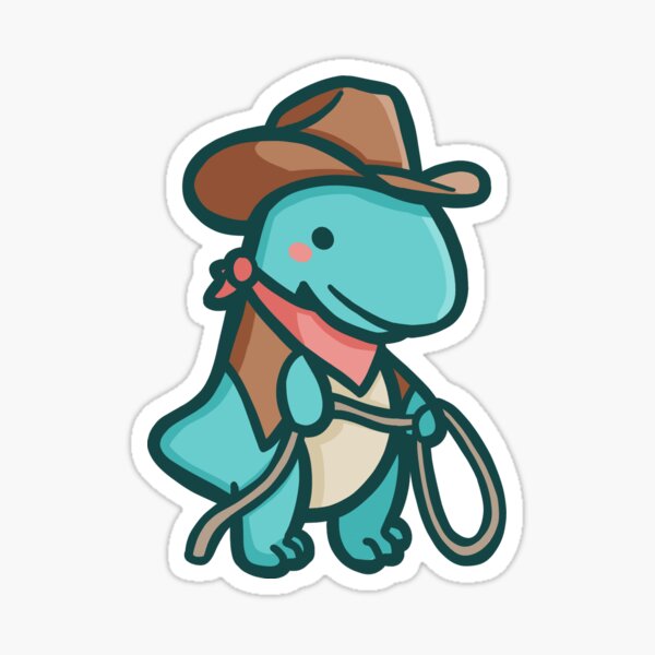 Item preview, Cute cowboy T-Rex, country Dino, Dinosaur designed and sold by hugadino.