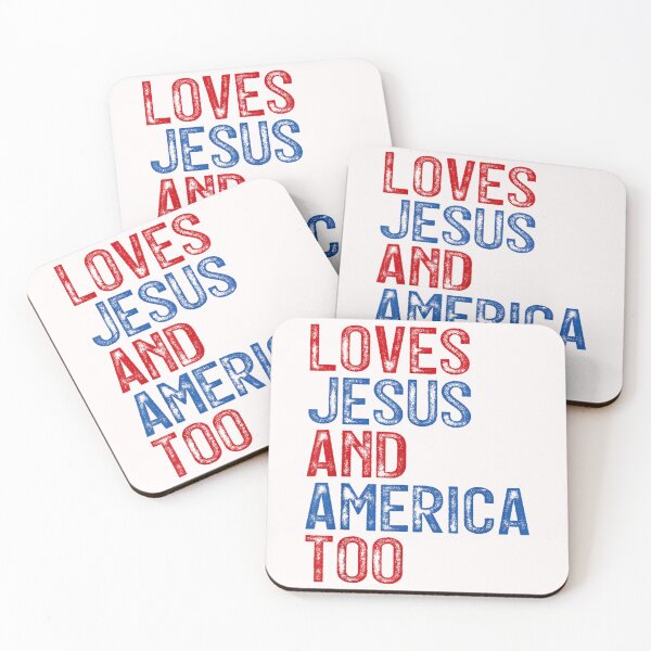 Artikelvorschau, Retro Loves Jesus and America Too God Christian 4. Juli entworfen und verkauft von wootenyxxd.