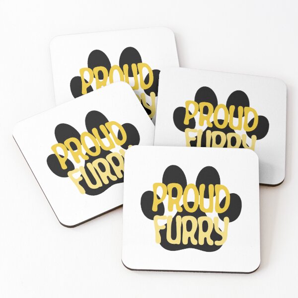 Item preview, Proud Furry Graphic - Yellow designed and sold by busch-delaine.