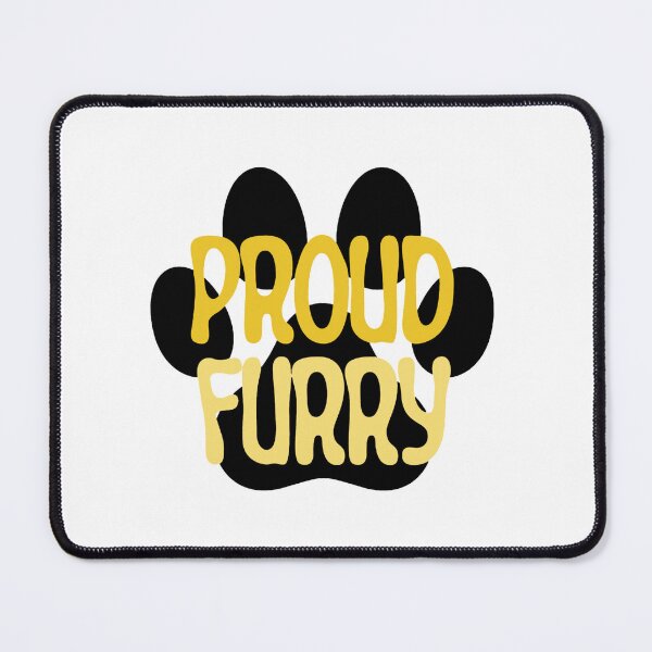 Item preview, Proud Furry Graphic - Yellow designed and sold by busch-delaine.