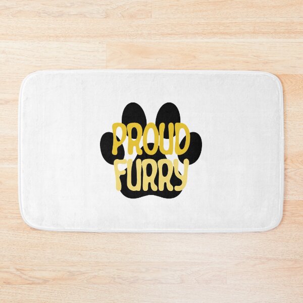 Item preview, Proud Furry Graphic - Yellow designed and sold by busch-delaine.