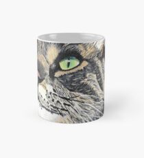Taza clásica Cat Painting- Art- Painting- Detailed