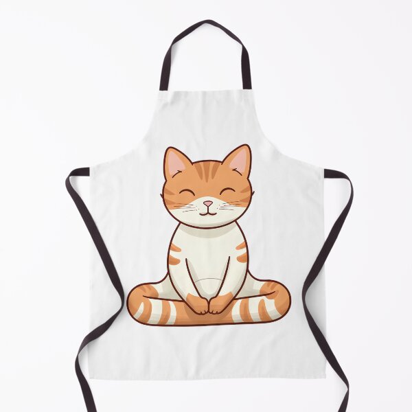 Item preview, Orange yoga Cat designed and sold by meeshkaart.