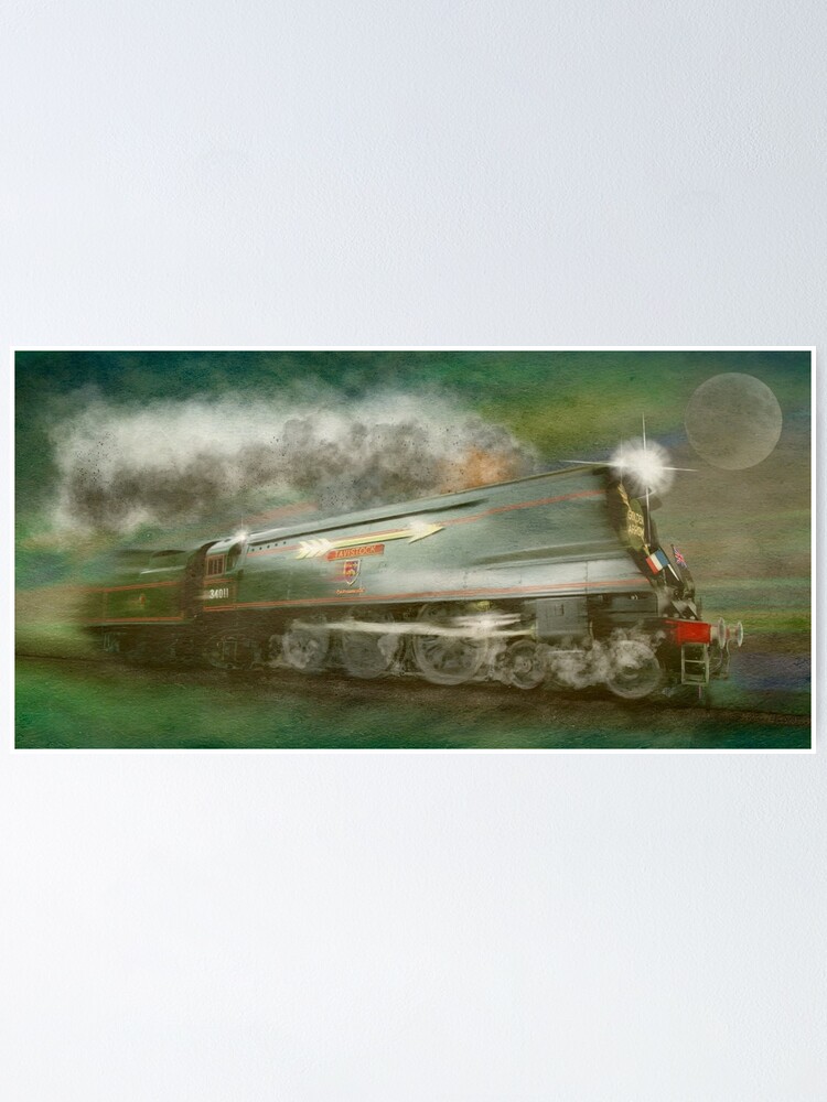 Alternate view of The Golden Arrow Historic Steam Train by MotorManiac Poster