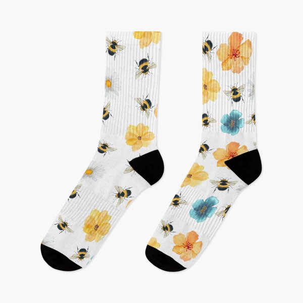 Item preview, Bees and Flowers Pattern designed and sold by Ashley Gagnon.