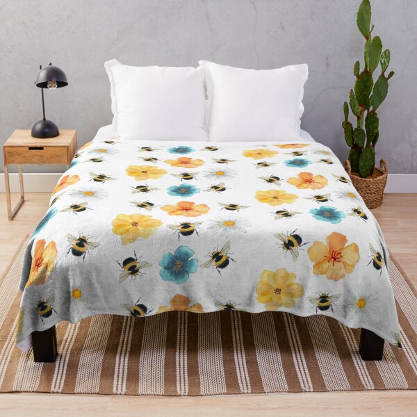 Item preview, Bees and Flowers Pattern designed and sold by Ashley Gagnon.