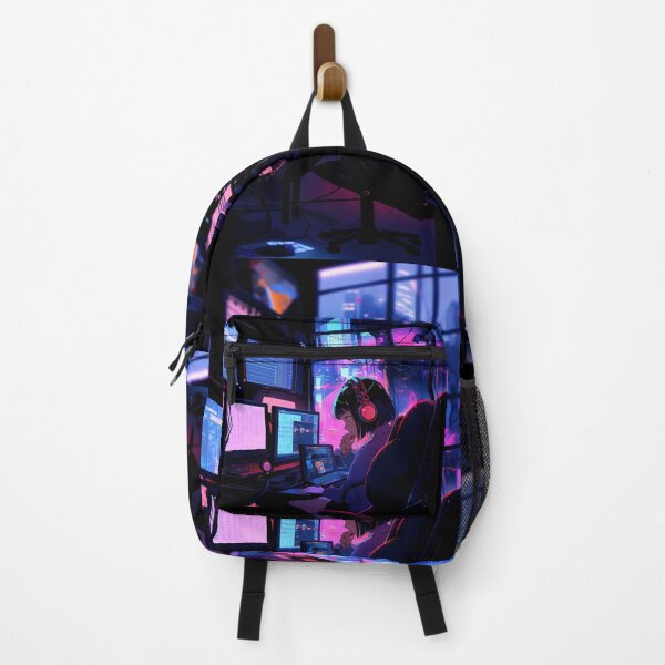 Item preview, Tokyo Cyberpunk Neon Girl Hacker designed and sold by Sir Meow Meow.