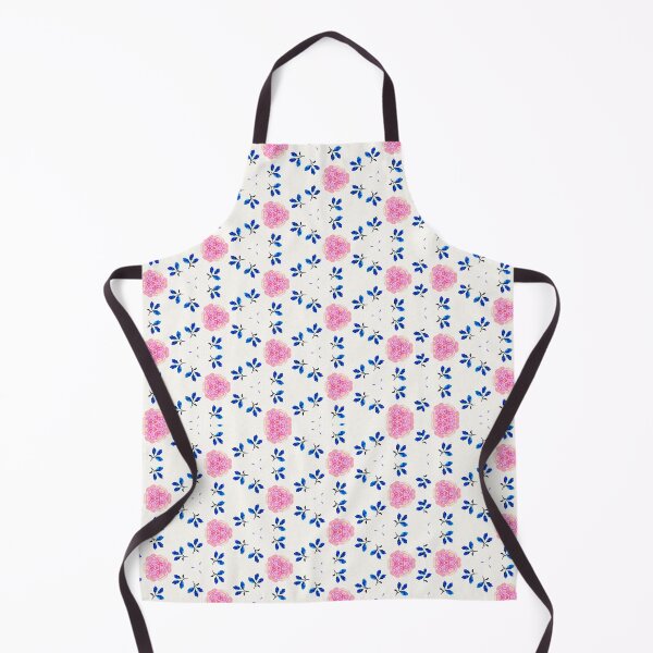 Item preview, Blue Leaf Pink Flower Pattern designed and sold by artbibun.