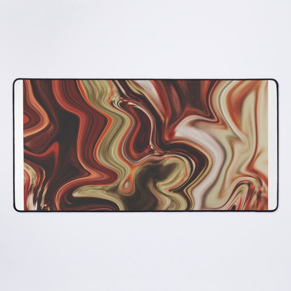 Item preview, Eryk - Contemporary Abstract - Fluid Painting - Marbling Art - Bran Red designed and sold by Studio Grafiikka.