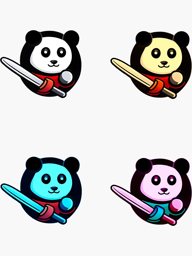 Gaming Panda Sticker for Sale by PWstickers