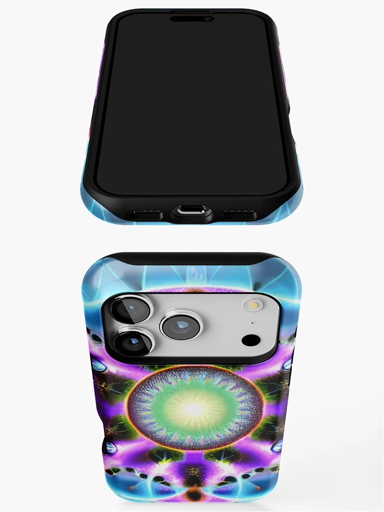 Thumbnail 3 of 4, iPhone Case, Azula - Psychedelic Pattern designed and sold by NomadicCreative.