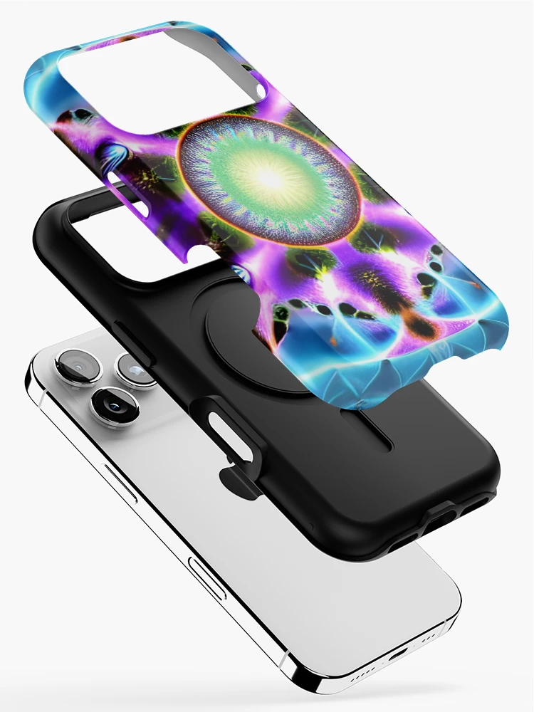Thumbnail 2 of 4, iPhone Case, Azula - Psychedelic Pattern designed and sold by NomadicCreative.